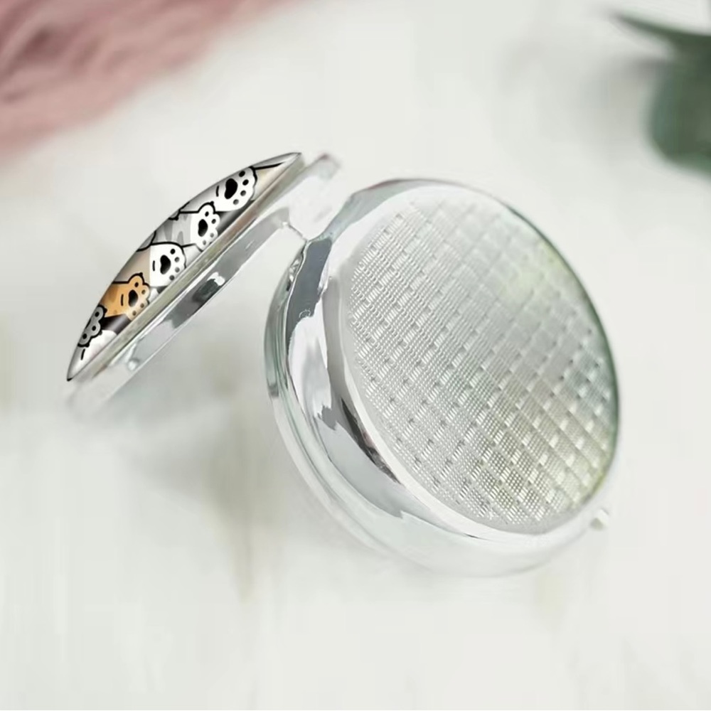 Cat & Dog Paw Nip Silver Metallic Tiny Little 2" … - image 5